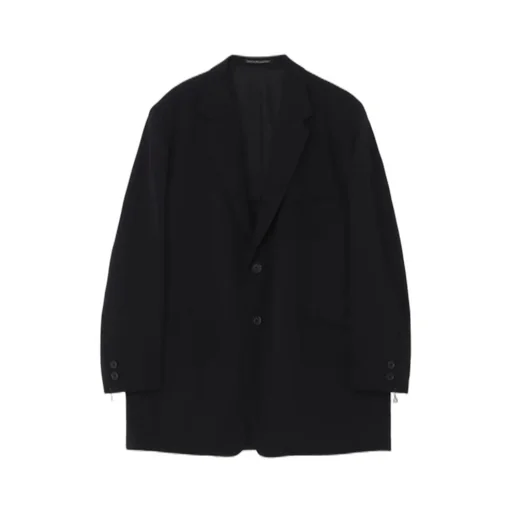 Wool Gabardine Double Button Jacket