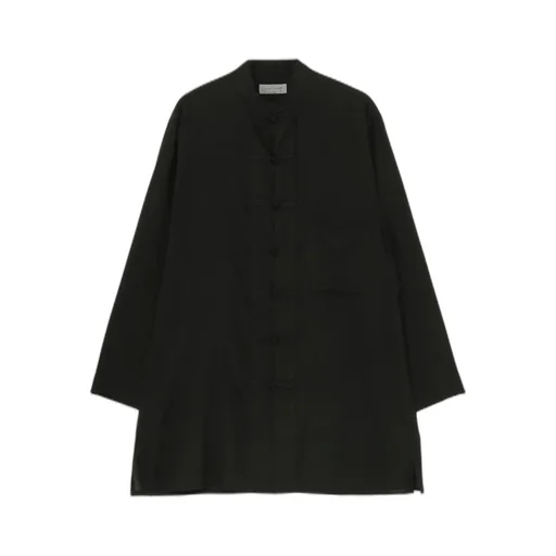 Cellulose Lawn China Button Blouse