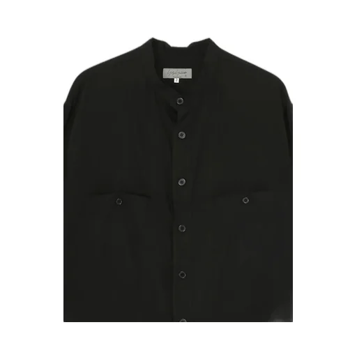 Cellulose Lawn Stand Collar Blouse