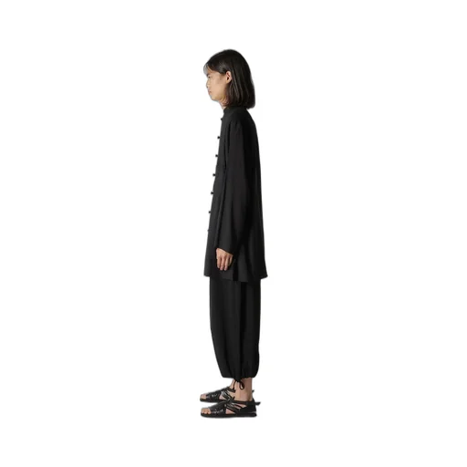 Cellulose Lawn China Button Blouse