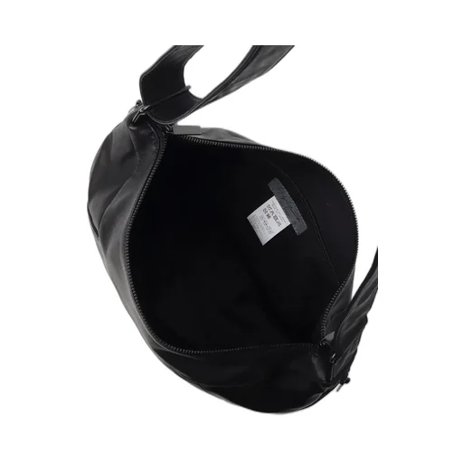Scratch Horse Leather Half Moon Shoulder Bag