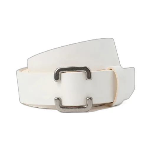 White Leather 30Mm Free Belt