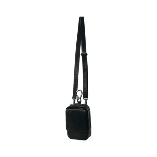 Scratch Horse Leather Zip Shoulder Pouch