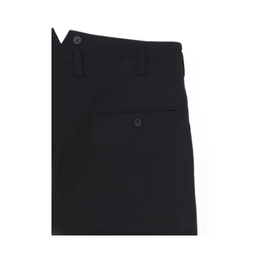 Wool Gabardine 2 Tucks Suspender Pants