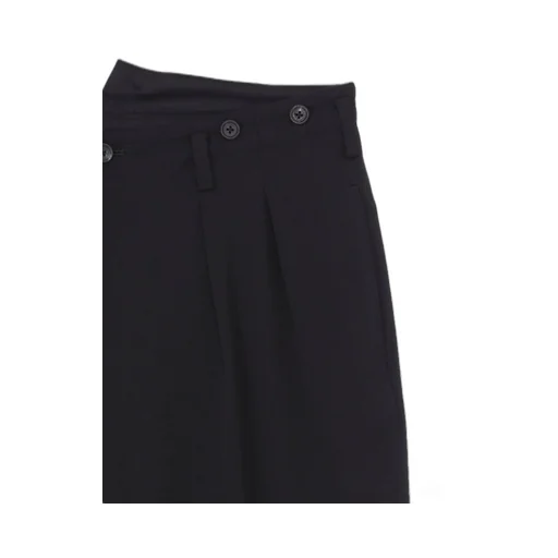 Wool Gabardine 2 Tucks Suspender Pants