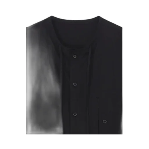 Cotton Broad Guesseted String Collar Blouse