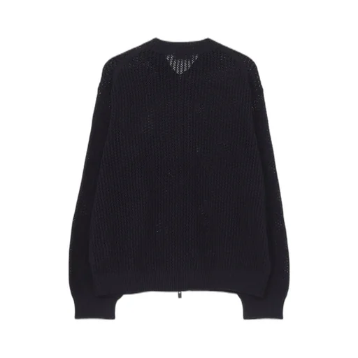 7G 1Ply Openwork Zip Blouson