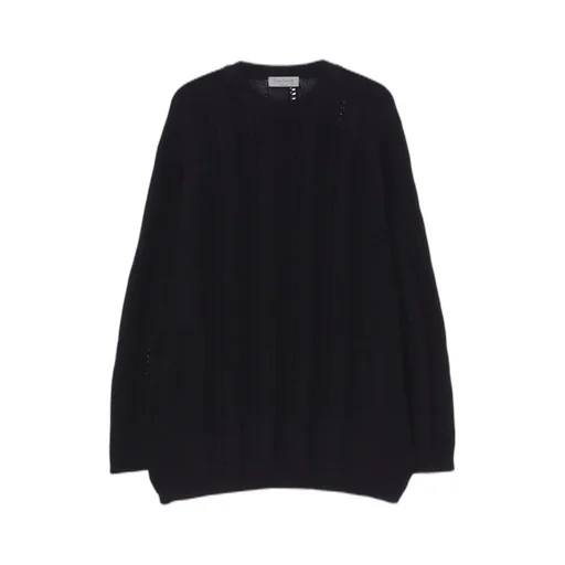 5G 1Ply Openwork Rib Round Neck Po