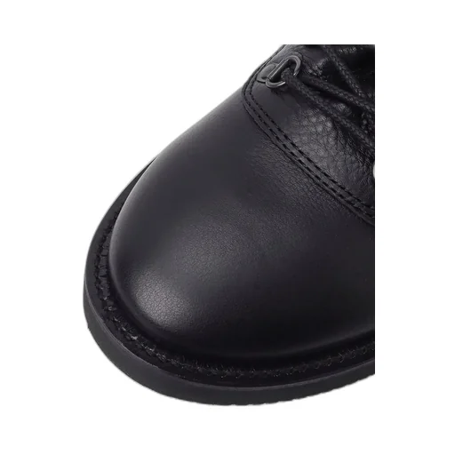 Soft Shrink Leather Military Boots