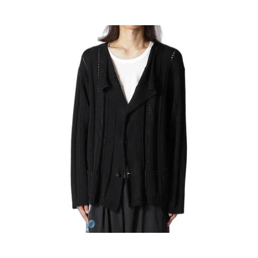 5G 1Ply Openwork Rib Cardigan