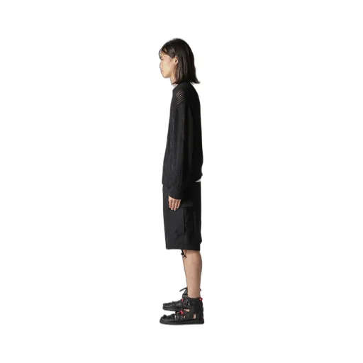 7G 1Ply Openwork Zip Blouson