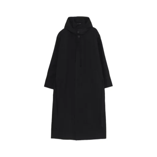 Army Serge Hooded Trench Coat