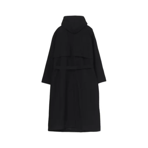 Army Serge Hooded Trench Coat