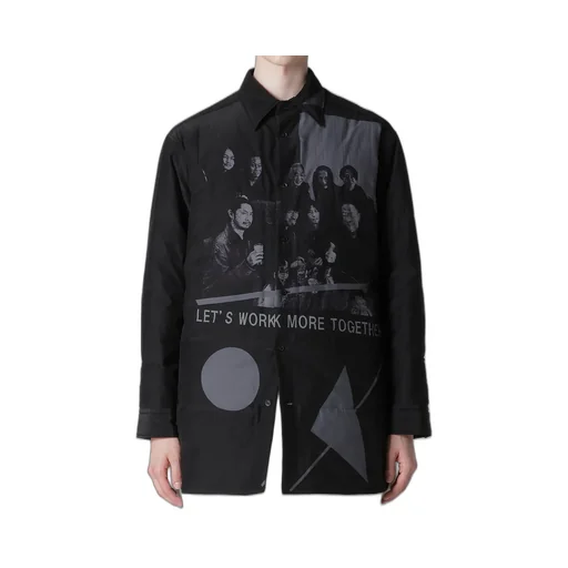 Message For Staffs Printed Padded Blouse