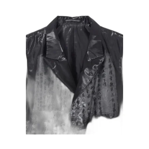 Biwa Lake Printed Transparent Vest