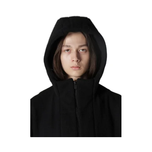 1/12 Wool Jacquard Padded Hoodie