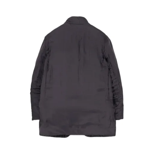 Horizontal Padded Plaid Stand Jacket
