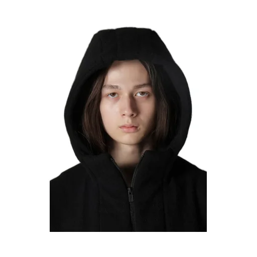 1/12 Wool Jacquard Padded Hoodie