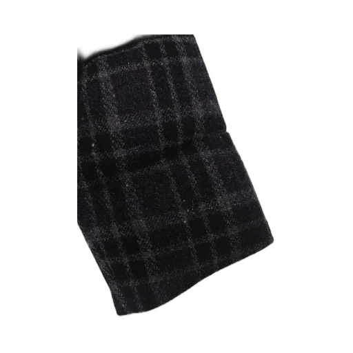 Horizontal Padded Plaid Stand Jacket