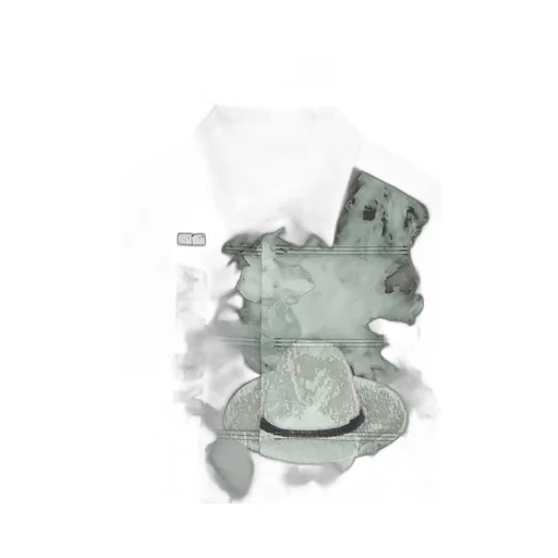 Tobacco Old Man Printed Padded Blouse