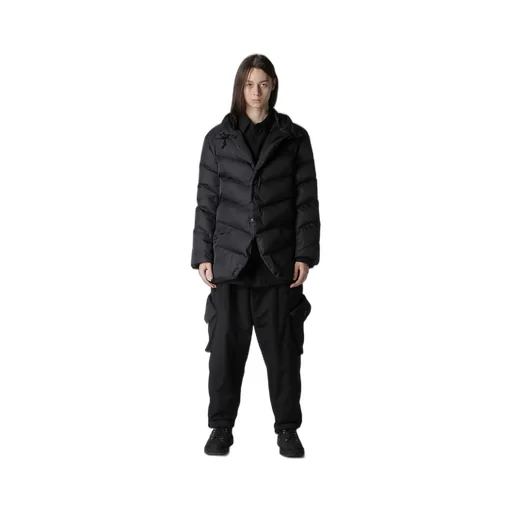 Nylon Taffeta Diagonal Down Jacket