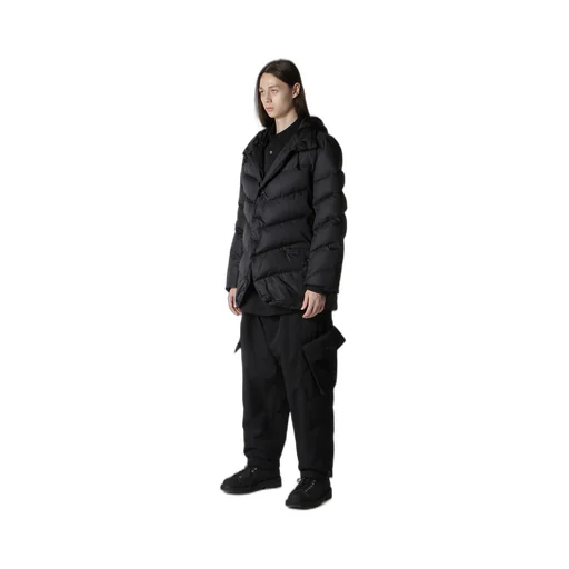 Nylon Taffeta Diagonal Down Jacket