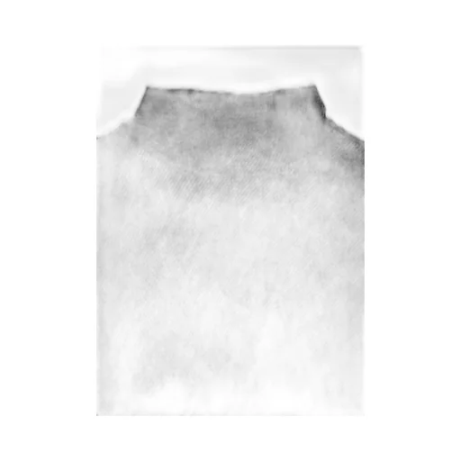 Cotton Wool Twill Jersey Side Slit Padded High Neck Po