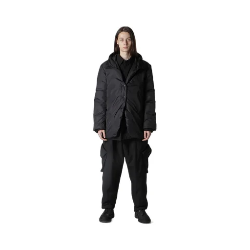 Nylon Taffeta Diagonal Down Jacket
