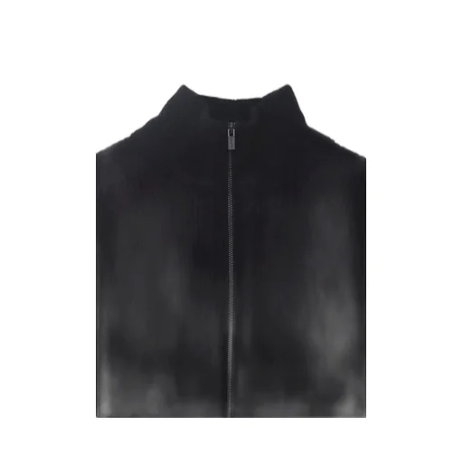 High-Neck Zip Cardigan
