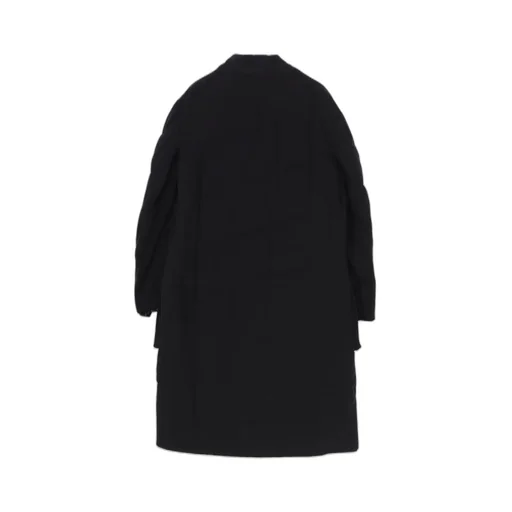 Silk Denim 3Buttons Diagonal Padded Long Jacket