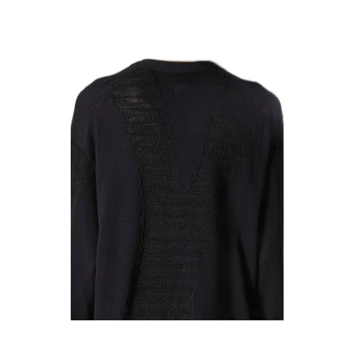 5G1P Combination Knit Combination V Neck Cardigan