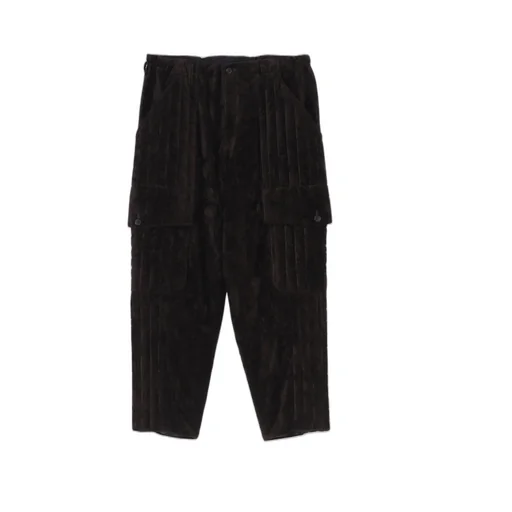 Linen Velvet Out Pocket Padded Pants