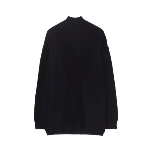 5G1P Combination Knit Paneled High Neck Po