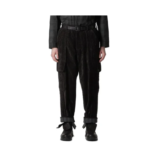 Linen Velvet Out Pocket Padded Pants