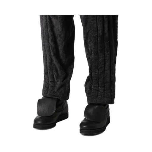 Linen Velvet Tab Detail Padded Pants