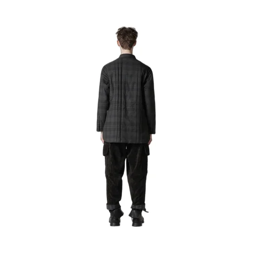 Madras Ink Plaid Padded Blouse