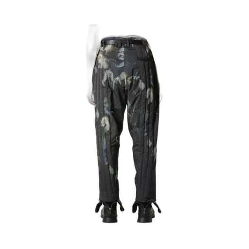 Color Adjustment Printed Padded Pants
