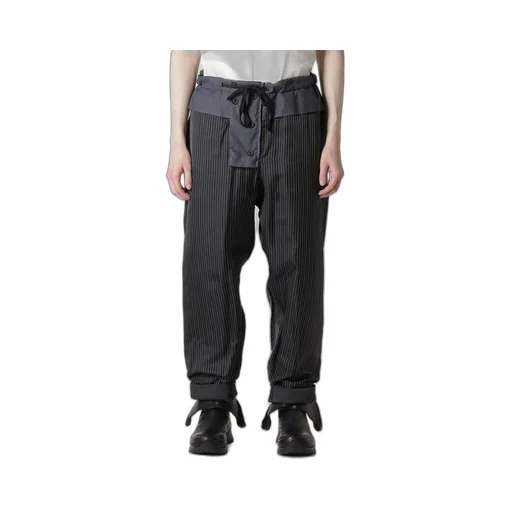 Color Adjustment Printed Padded Pants