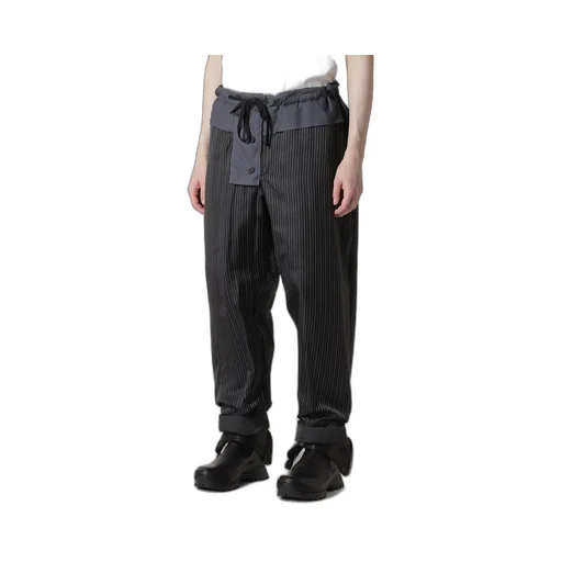 Color Adjustment Printed Padded Pants