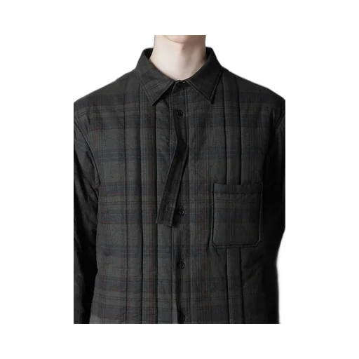 Madras Ink Plaid Padded Blouse