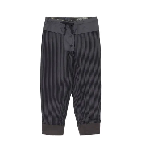 Color Adjustment Printed Padded Pants
