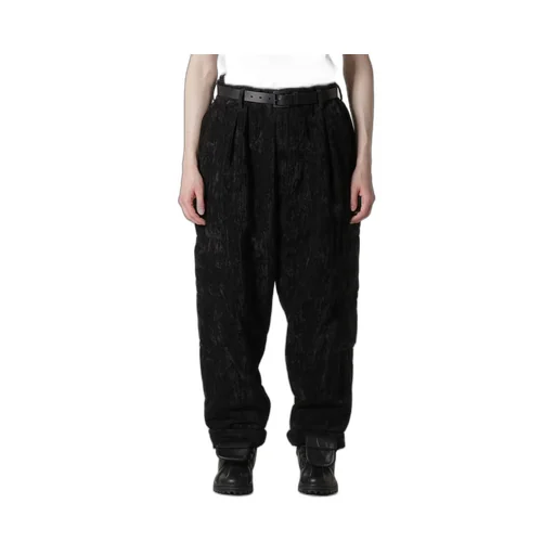 Linen Velvet Horizontal Padded Pants