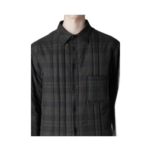 Madras Ink Plaid Padded Blouse