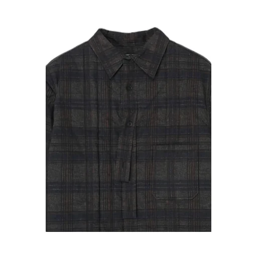 Madras Ink Plaid Padded Blouse