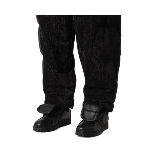 Linen Velvet Horizontal Padded Pants