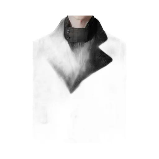 Linen Velvet Horizontal Padded Long Jacket