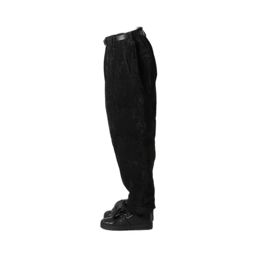 Linen Velvet Horizontal Padded Pants