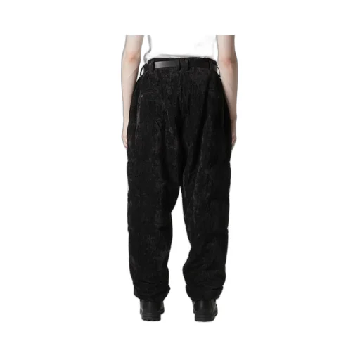 Linen Velvet Horizontal Padded Pants