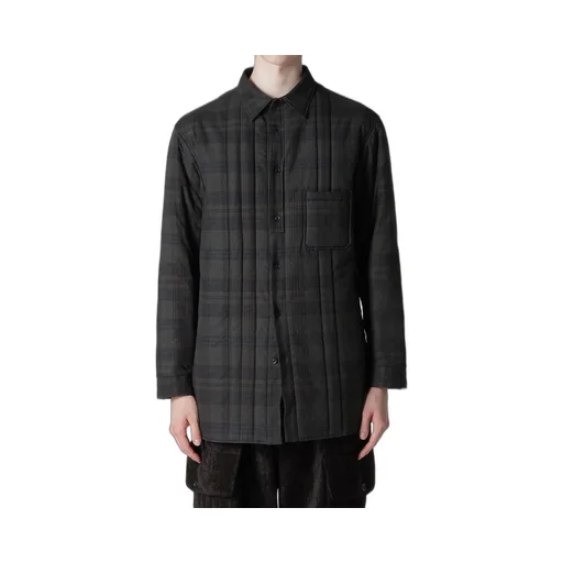 Madras Ink Plaid Padded Blouse