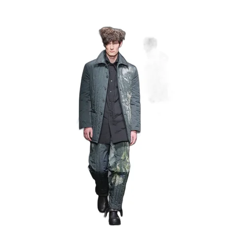 Color Adjustment Printed Padded Pants